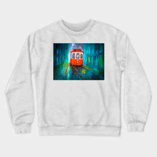 Rainy Trolley Crewneck Sweatshirt